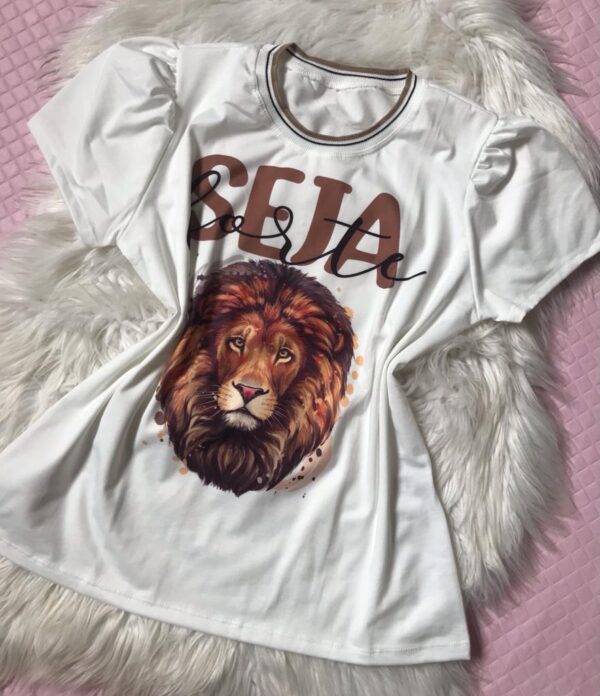 T-SHIRT BRANCA - SEJA FORTE