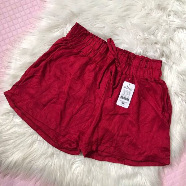 SHORT FEMININO VISCOSE VERMELHO 265
