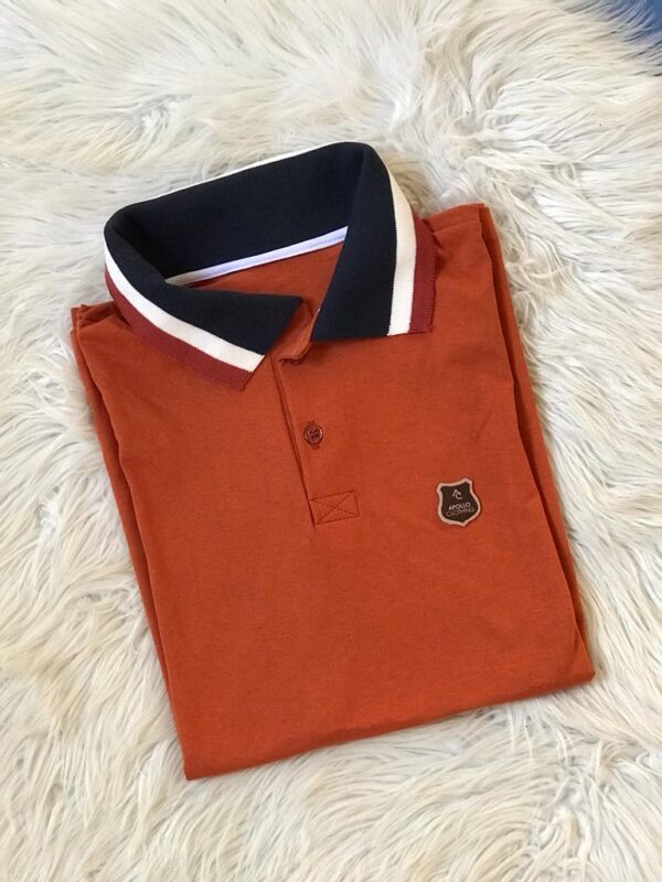 CAMISA MASCULINA GOLA POLO TERRACOTA