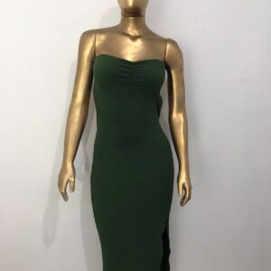 VESTIDO MIDI TOMARA QUE CAIA C/AMARRAÇÃO TAM ÚNICO