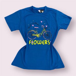 T-SHIRT BICICLETA AZUL TAMANHO M