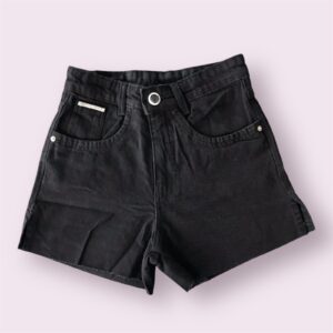 SHORT JEANS PRETO S/LYCRA